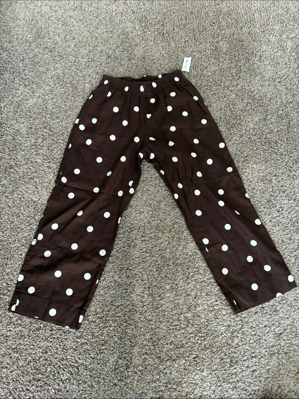 Old Navy Brown Polka Dot Pants - Picture 1 of 6
